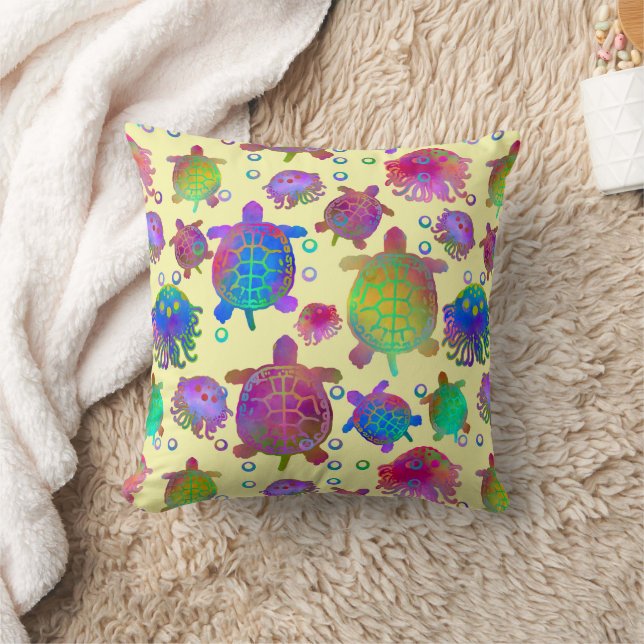 Racing with Turtles for Breakfast Cushion (Blanket)