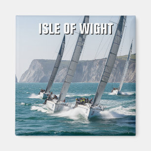 Racing Yachts Isle of Wight England Travel Magnet