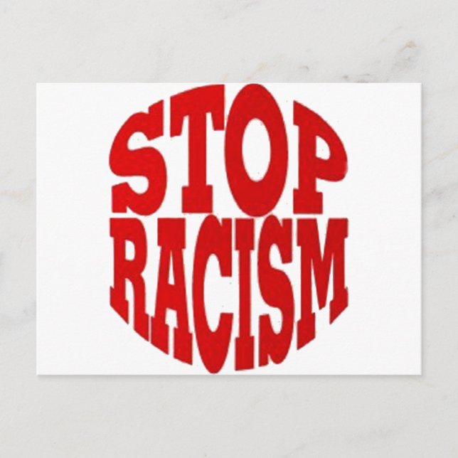 RACISM POSTCARD (Front)