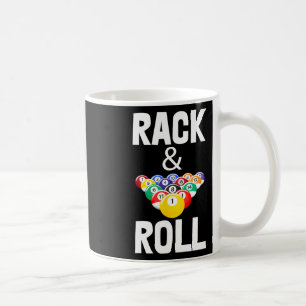 Rack & Roll Tee Shirts Cool Billiard Ball Tees Coffee Mug