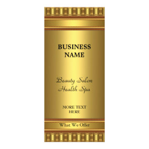 Rack Card Gold On Gold