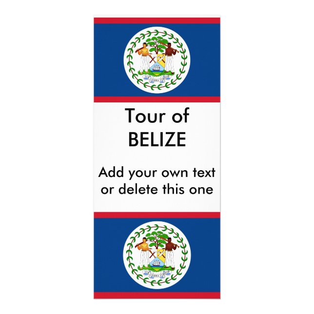 Rack Card with Flag of Belise (Front)