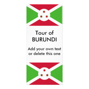 Rack Card with Flag of Burundi