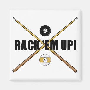 Rack 'Em Up magnet