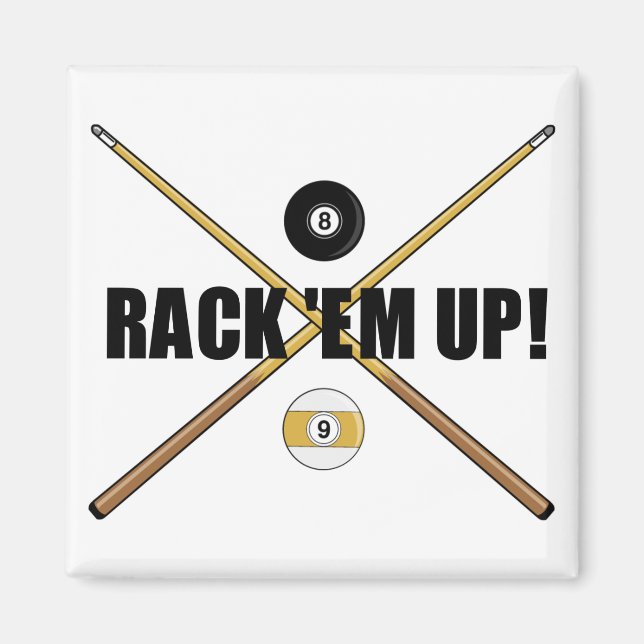 Rack 'Em Up magnet (Front)