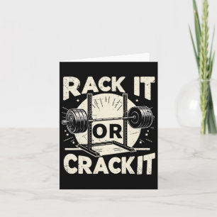 Rack It Or Crack It Barbell Bodybuilding 1  Card