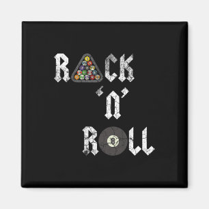 Rack N Roll Funny Pool Billiards Cue Sports Eight Magnet