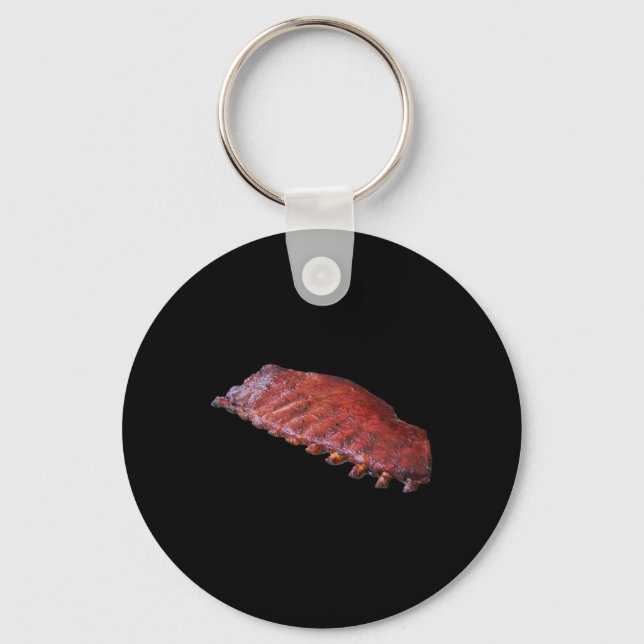Rack Of Bbq Ribs  Key Ring (Front)