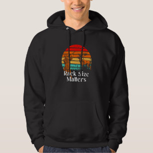 Rack Size Matters Deer Hunting Elk Hunter Memes Da Hoodie