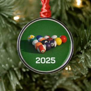Racked Pool Balls Ornament