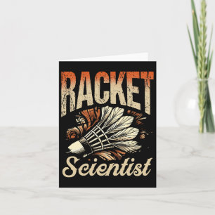 Racket Scientist Shuttle Badminton Player Card
