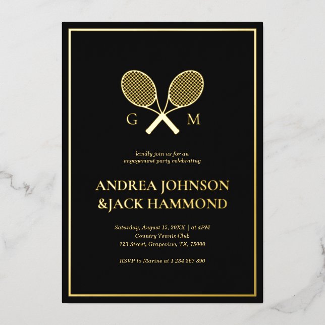 Rackets Monogram Tennis Player Engagement Real (Front)