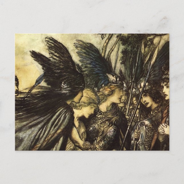 Rackham's Valkyrie Postcard (Front)