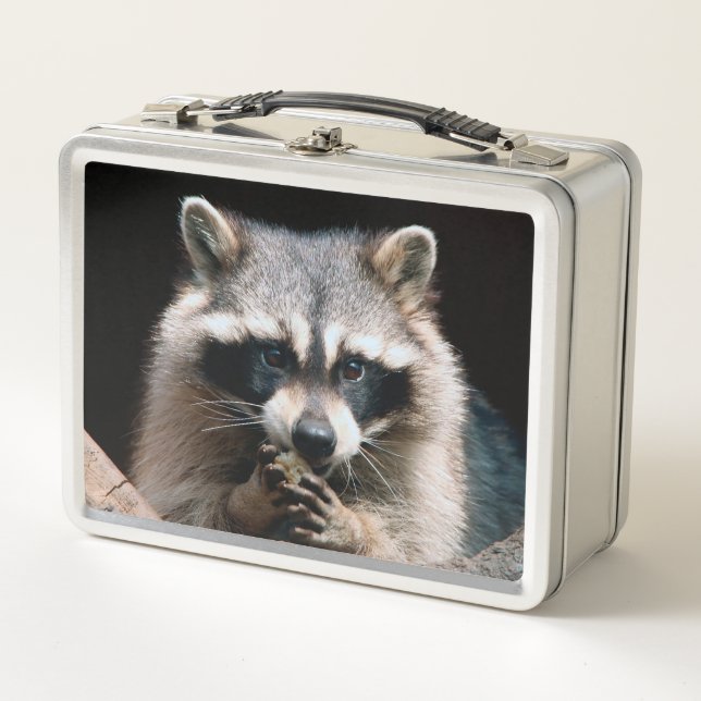 Racoon 004 metal lunch box (Front)