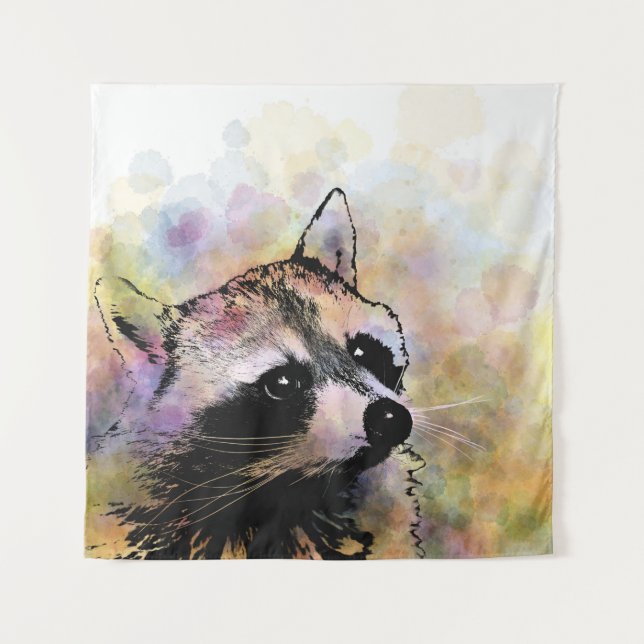 racoon 23 tapestry (Front)