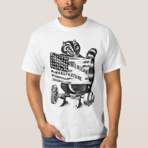 Racoon Americana Political Art Illustration T-Shirt