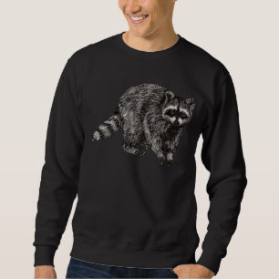 Racoon Animal Anarchy Trashed Racoon Panda Sweatshirt