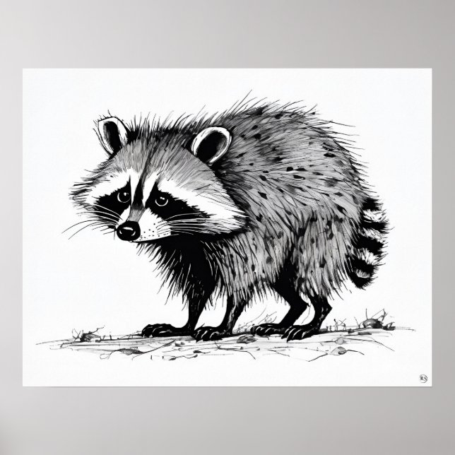 Racoon - Archival Art Print (Front)