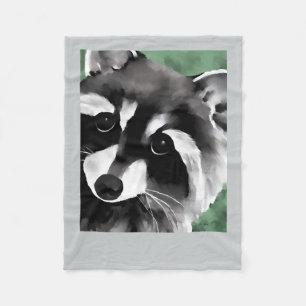 Racoon Art Blankets