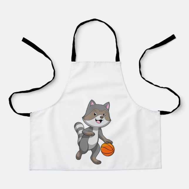 Racoon as Basketball player with Basketball Apron (Front)