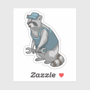 Racoon as Craftsman with Wrench