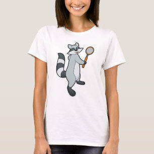 Racoon as Tennis player with Tennis racket T-Shirt