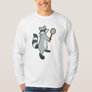 Racoon as Tennis player with Tennis racket T-Shirt