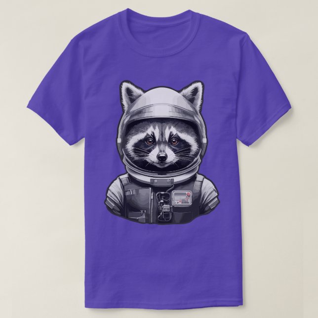 Racoon astronaut in space 1 T-Shirt (Design Front)