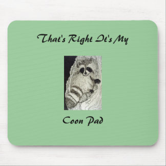 Racoon At Home Mousepad
