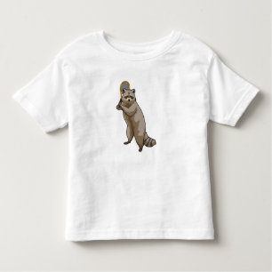 Racoon at Tennis with Tennis racket Toddler T-Shirt