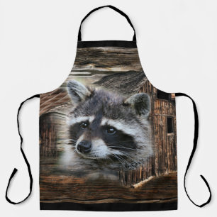 Racoon At The Old Barn Apron