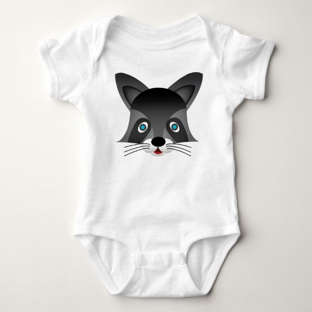 Racoon - Baby Jersey Bodysuit (Front)