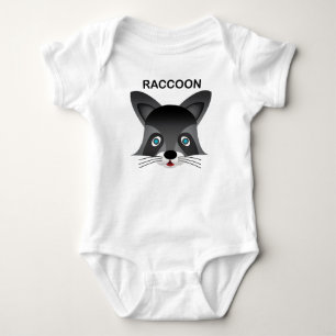 Racoon - Baby Jersey Bodysuit