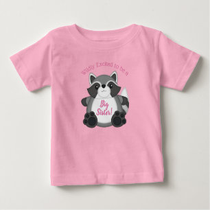 Racoon Baby Shower Pink Baby T-Shirt