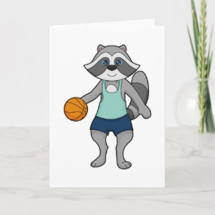 Racoon Basketball player Basketball Card