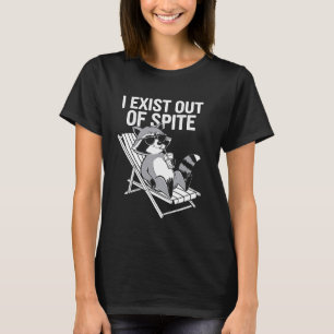 Racoon Beach Relaxing Funny Sarcastic Novelty Sum T-Shirt