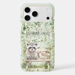 Racoon Bird Bench Best Friends Forever Birch Tree