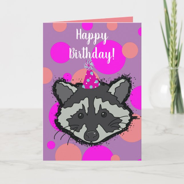 Racoon  card (Front)