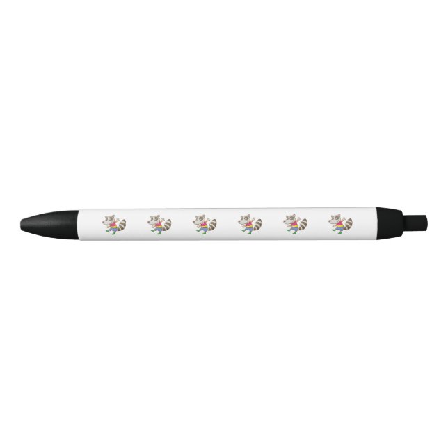 Racoon cartoon black ink pen (Front)