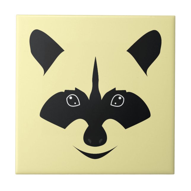 Racoon Ceramic Tile (Front)