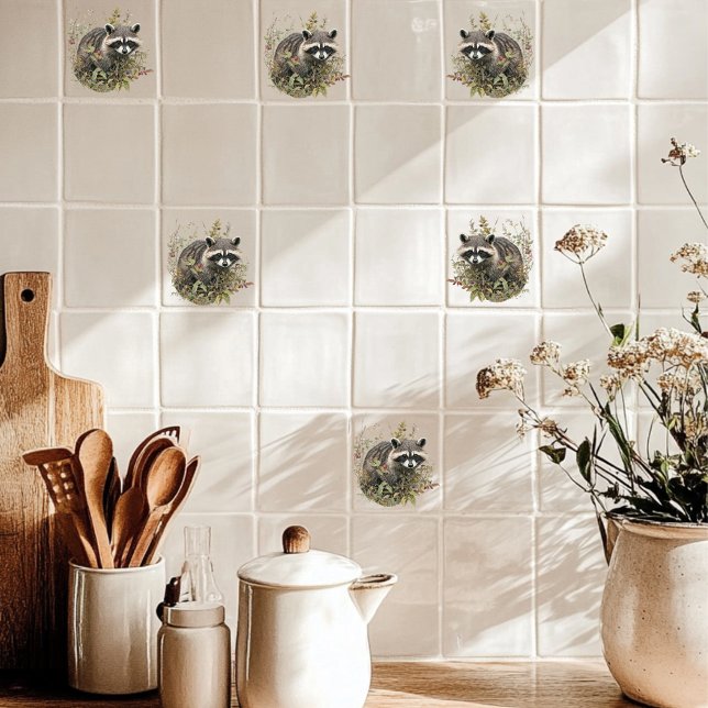 Racoon  ceramic tile (Creator Uploaded)