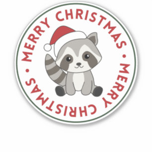 Racoon Christmas Snow Winter Raccoons
