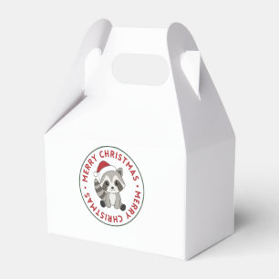 Racoon Christmas Snow Winter Raccoons Favour Box