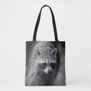 Racoon Close Up Portrait - Wildlife Photography Tote Bag