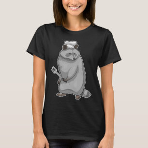Racoon Cook Chef hat T-Shirt