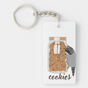 Racoon-Cookies Key Ring