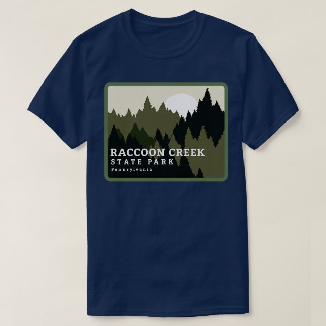 Racoon Creek State Park Pennsylvania Forest Sunri T-Shirt (Design Front)