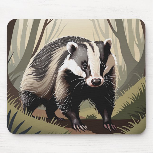 racoon, cute, animal, for children mouse pad (Front)