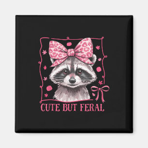 Racoon Cute But Feral Toddler Funny Animal Gifts Magnet