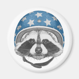 Racoon Daredevil Magnet